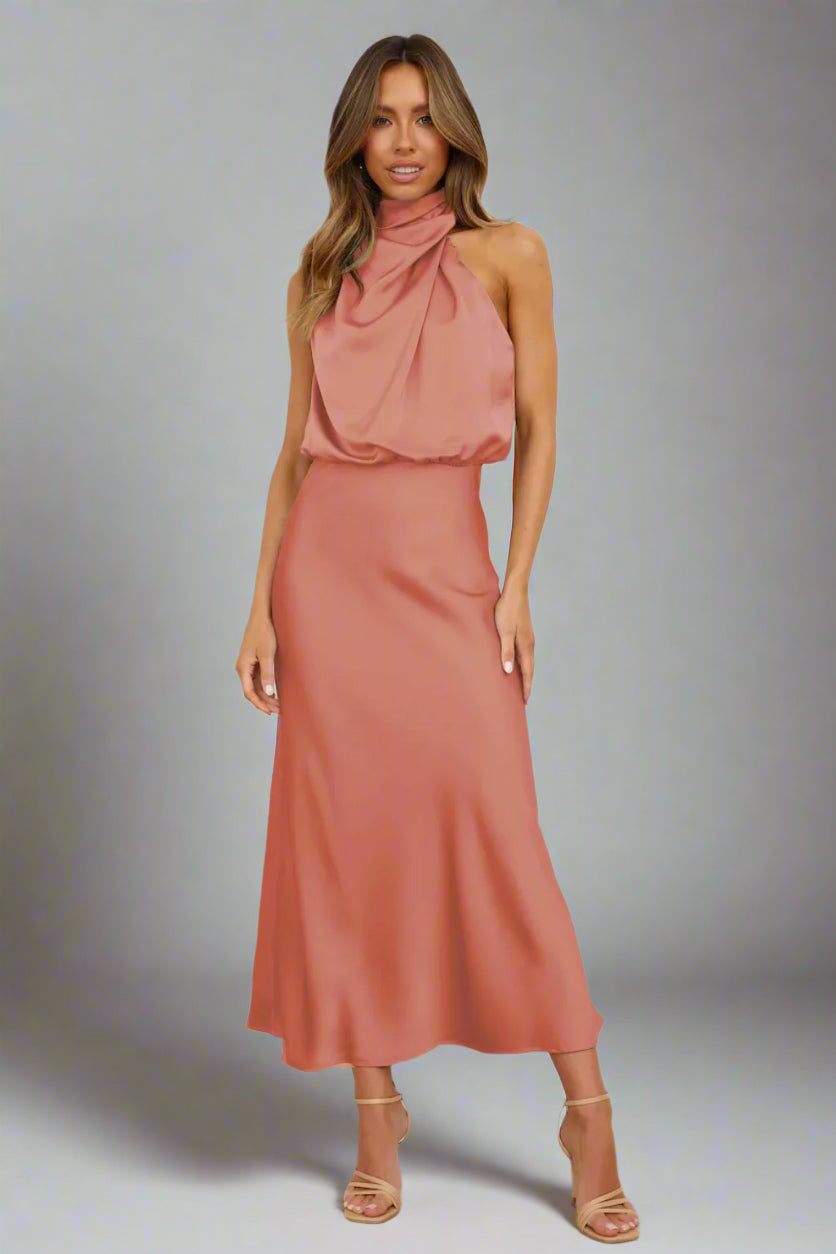 Amora | Satin Embrace Dress