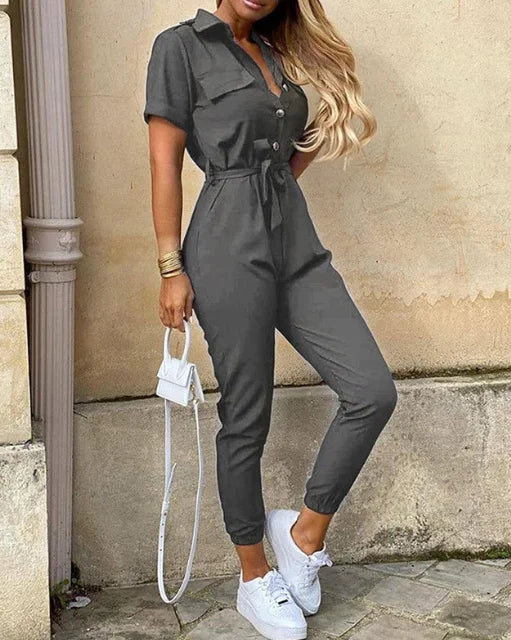 Alicia | Belted Grace Jumpsuit