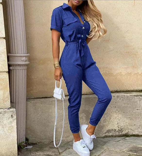 Alicia | Belted Grace Jumpsuit
