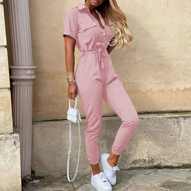 Alicia | Belted Grace Jumpsuit