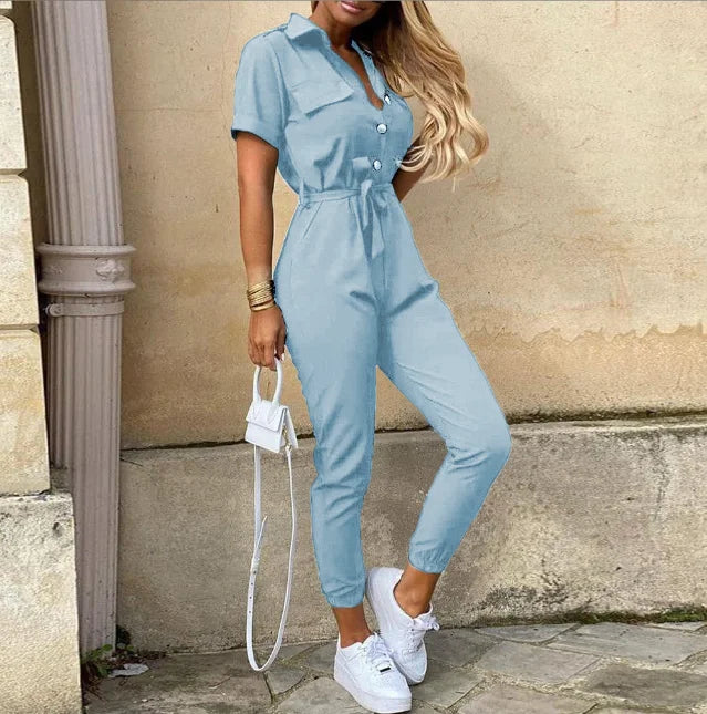 Alicia | Belted Grace Jumpsuit