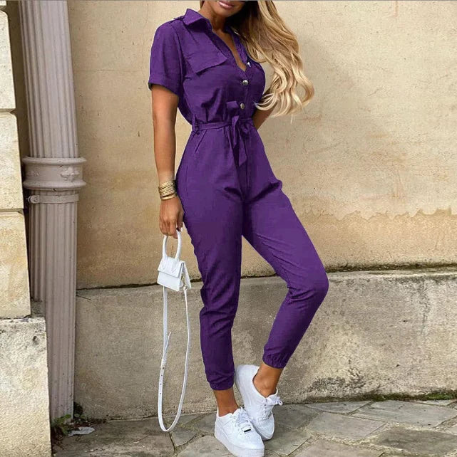 Alicia | Belted Grace Jumpsuit