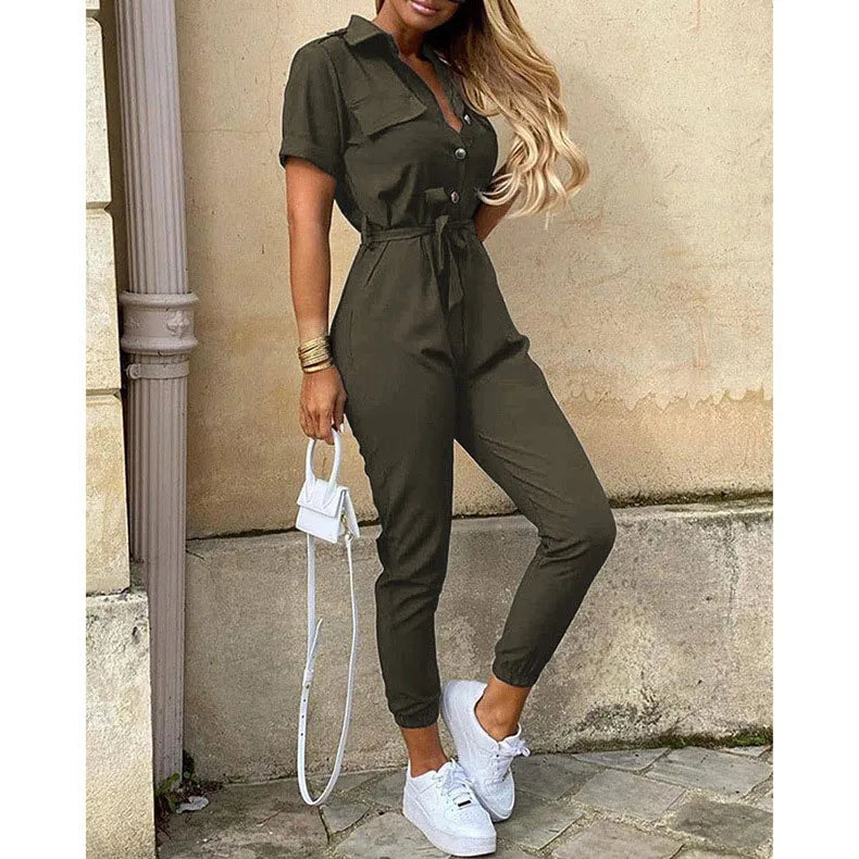 Alicia | Belted Grace Jumpsuit