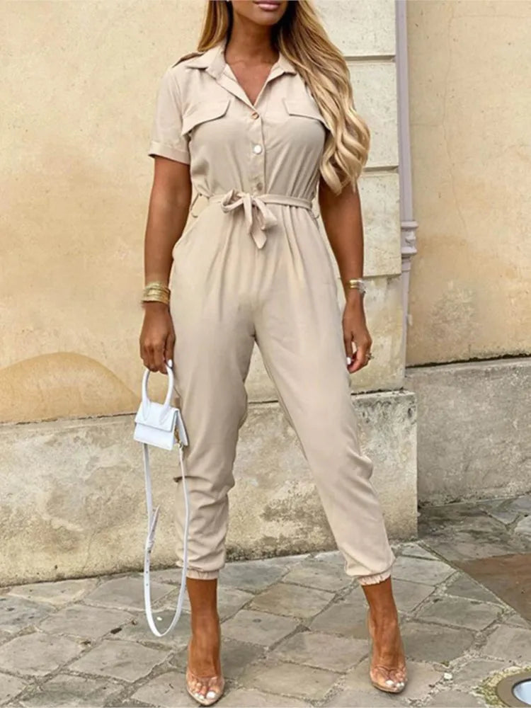 Alicia | Belted Grace Jumpsuit