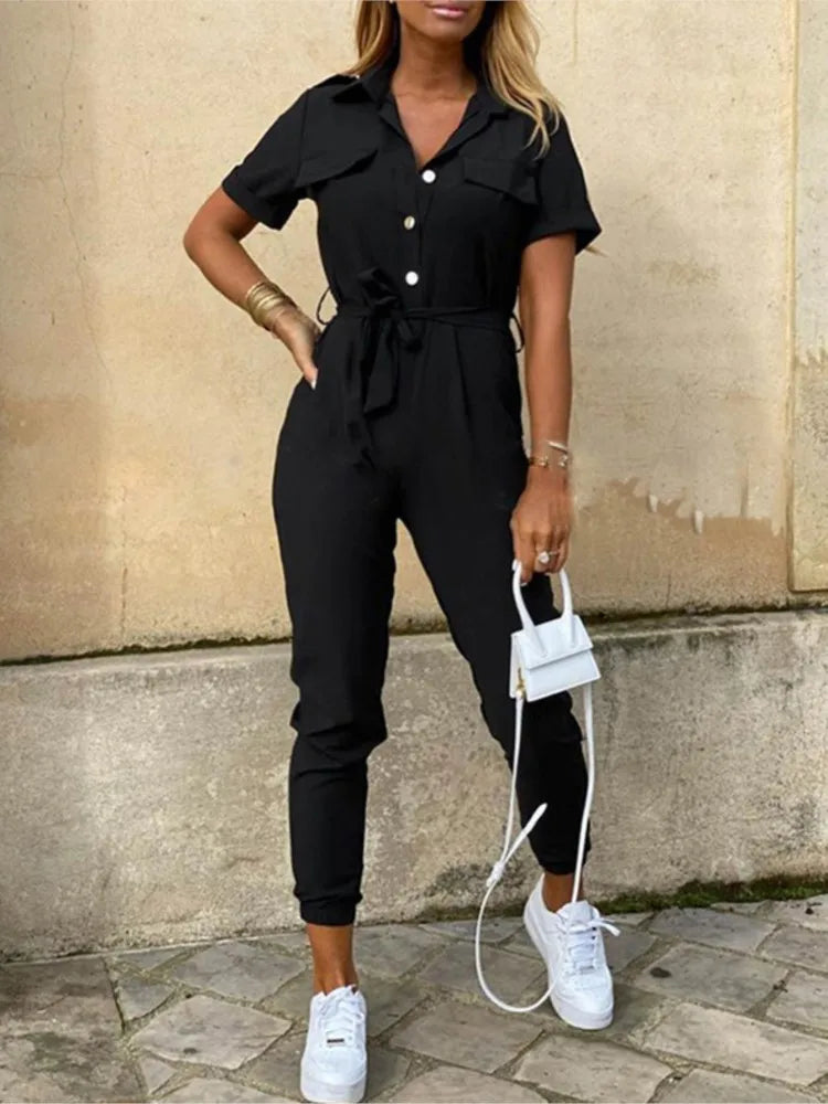Alicia | Belted Grace Jumpsuit