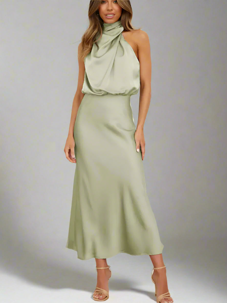 Amora | Satin Embrace Dress