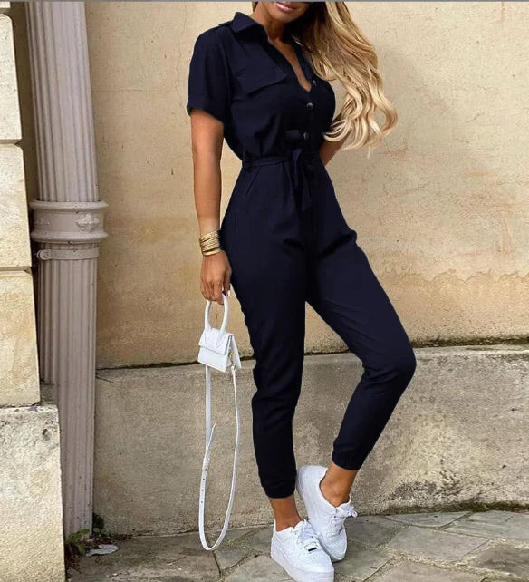 Alicia | Belted Grace Jumpsuit